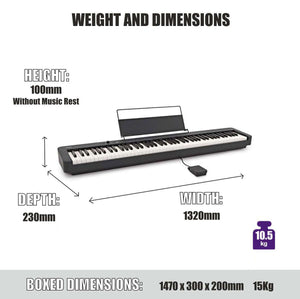 Casio CDP-S110 Digital Piano Elite Package; Black