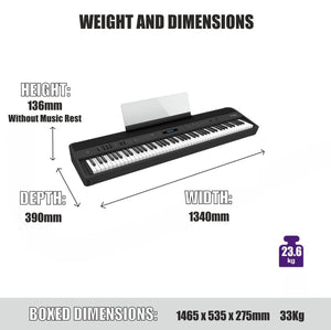 Roland FP90X White Digital Piano Home Package