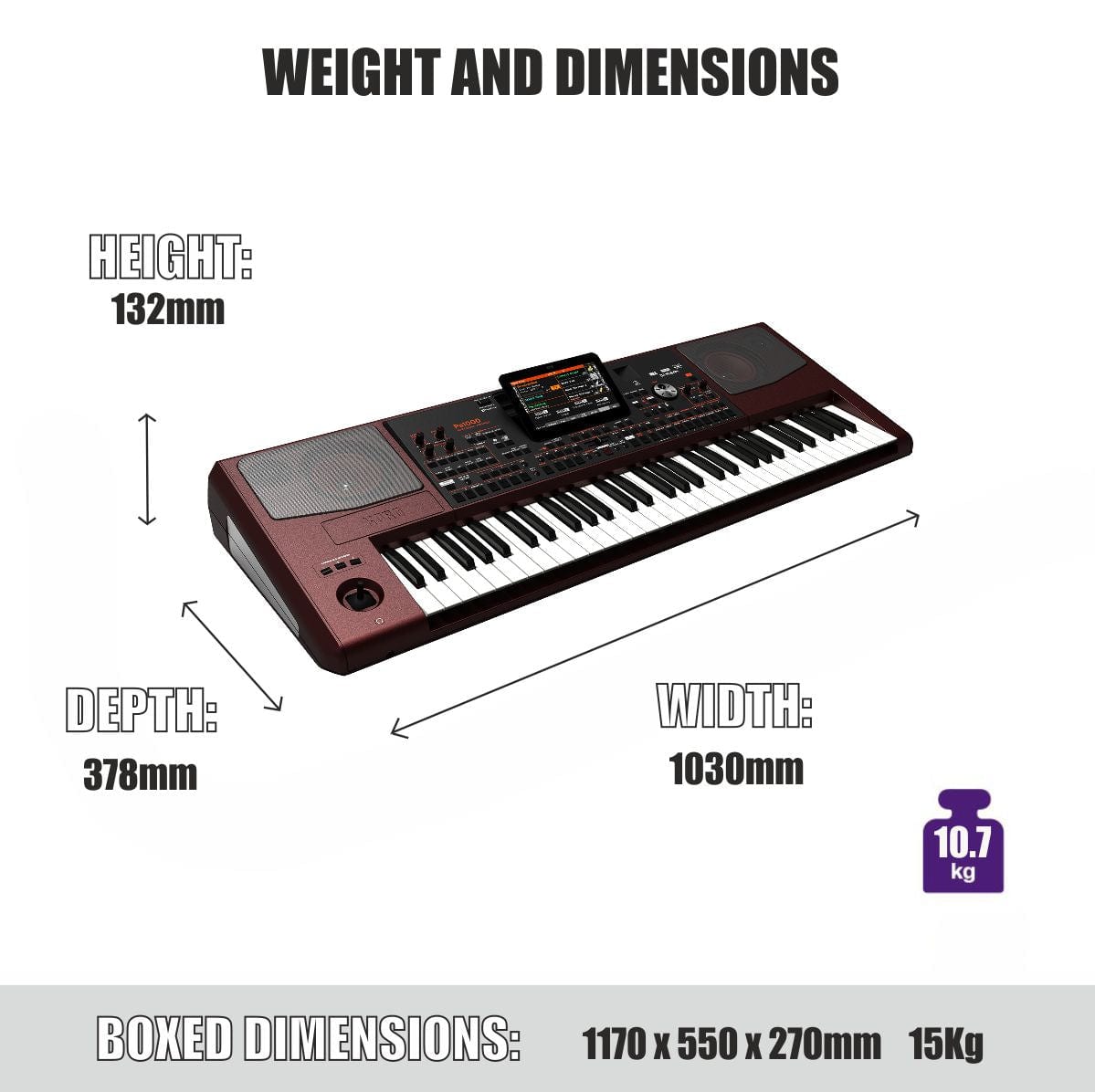 Korg PA1000 Professional Arranger Keyboard