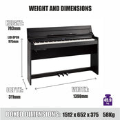 Roland DP603-PE Digital Piano; Gloss Black