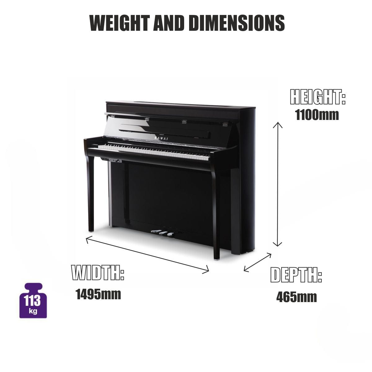 Kawai Novus NV5s Hybrid Piano Upgraded Package | Free Delivery & Installation