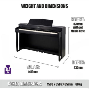Kawai CN301 Digital Piano; Black Value Package