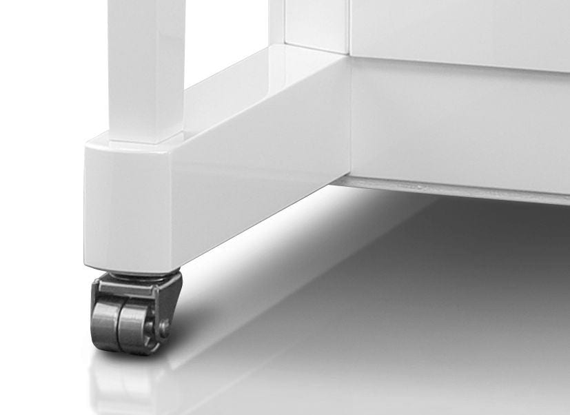 Kawai K300 AURES 2 Hybrid Upright Piano; Polished White & Silver