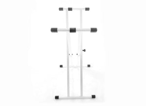 Keyboard Stand Deluxe Welded Double Braced X-Frame by Taurus Stands; White KXWD01W