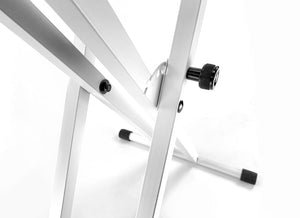 Keyboard Stand Deluxe Welded Double Braced X-Frame by Taurus Stands; White KXWD01W