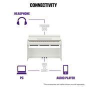 Yamaha YDP-S35 White Digital Piano Value Package