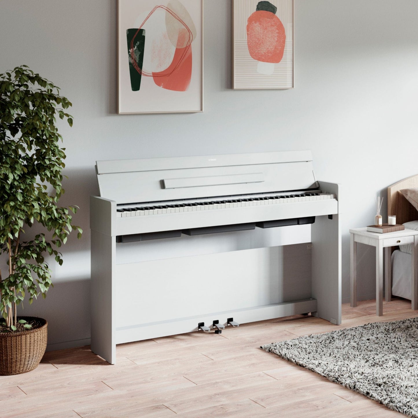 Yamaha YDP-S55 Arius Digital Piano; White