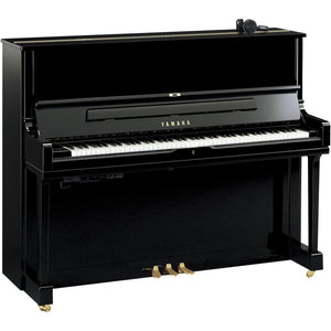 Yamaha YUS1 SH3 Silent Upright Piano; Polished Ebony