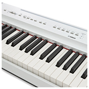 Yamaha P121 White Piano Elite Package
