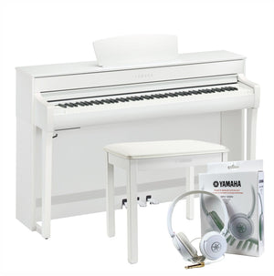 Yamaha CLP735WH White Branded Accessories Package