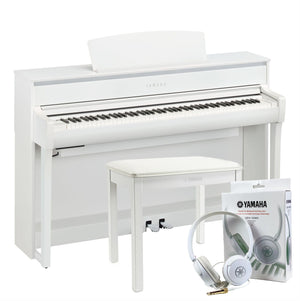 Yamaha CLP775WH White Branded Accessories Package