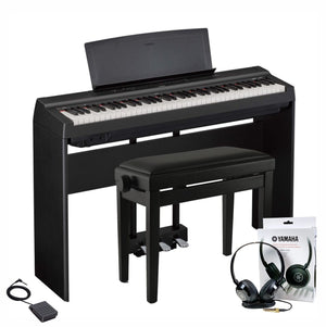 Yamaha P121 Black Piano Elite Package