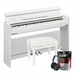 Yamaha YDP-S55 White Digital Piano Value Package