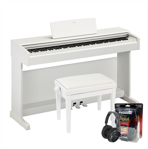 Yamaha YDP145 White Digital Piano Value Package