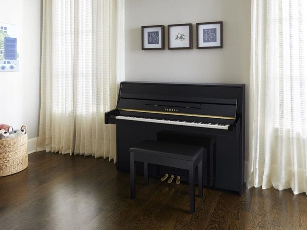 Yamaha B1 Upright Piano; Polished Ebony