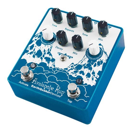 Earthquaker Devices Avalanche Run V2 Stereo Reverb Delay Effects Pedal