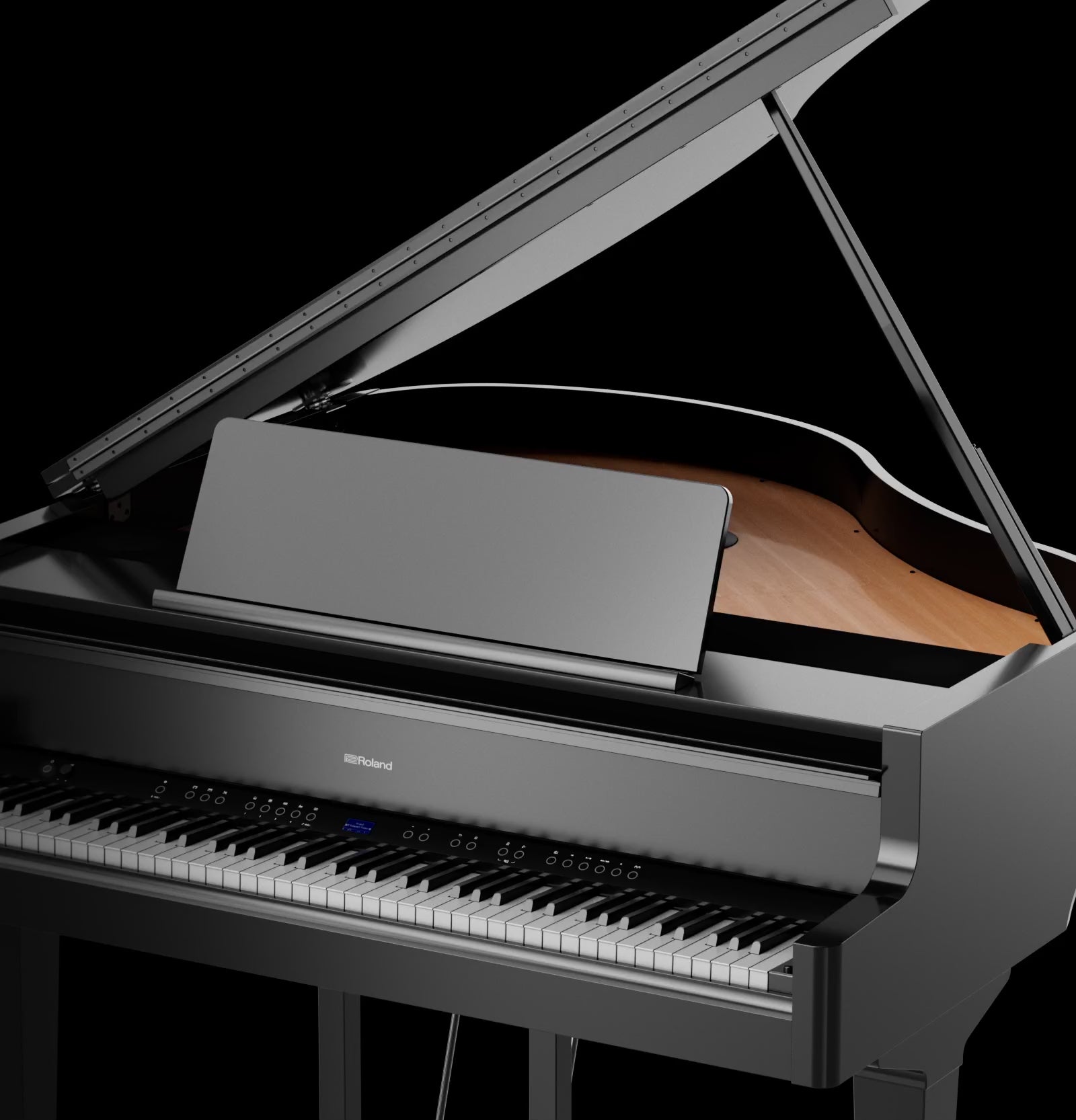 Roland GP9 Digital Grand Piano; Polished Ebony | Bonners Music