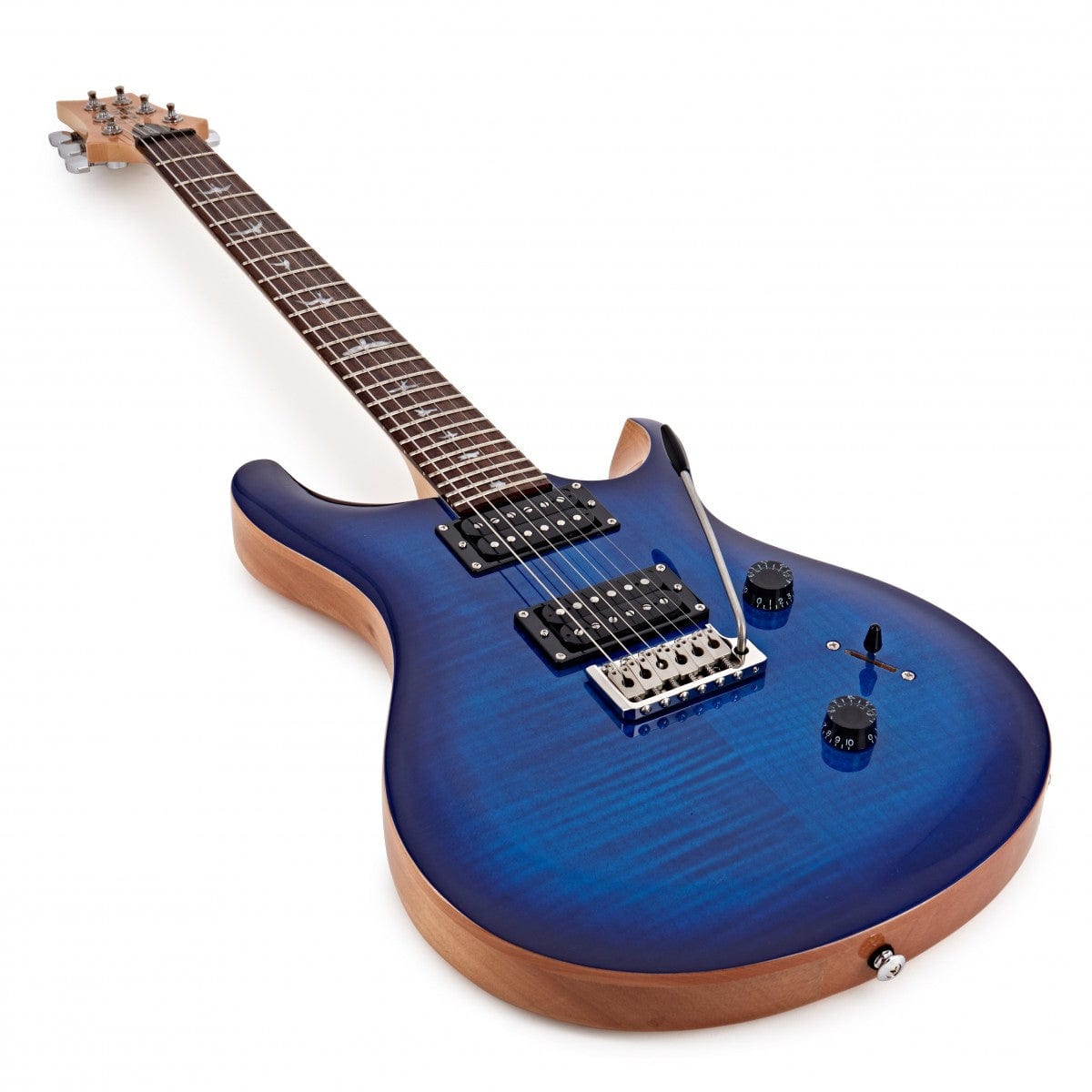 PRS SE CUSTOM 24 Faded Blue Burst Electric Guitar | Bonners Music