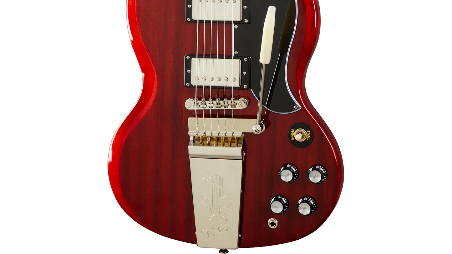 Epiphone Original Collection SG Standard 61 Maestro Vibrola Vintage Cherry Guitar