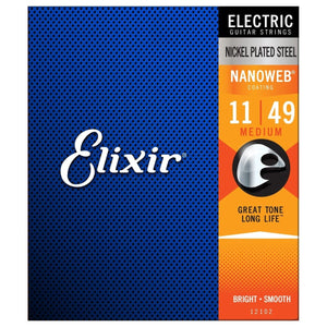 Elixir NanoWeb 11-49 Medium Electric Guitar Strings