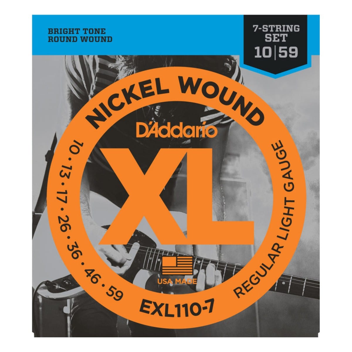 Daddario EXL110-7 Regular Guitar 7 String Set