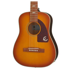 Epiphone Lil Tex Travel Electro Acoustic Guitar Faded Cherry