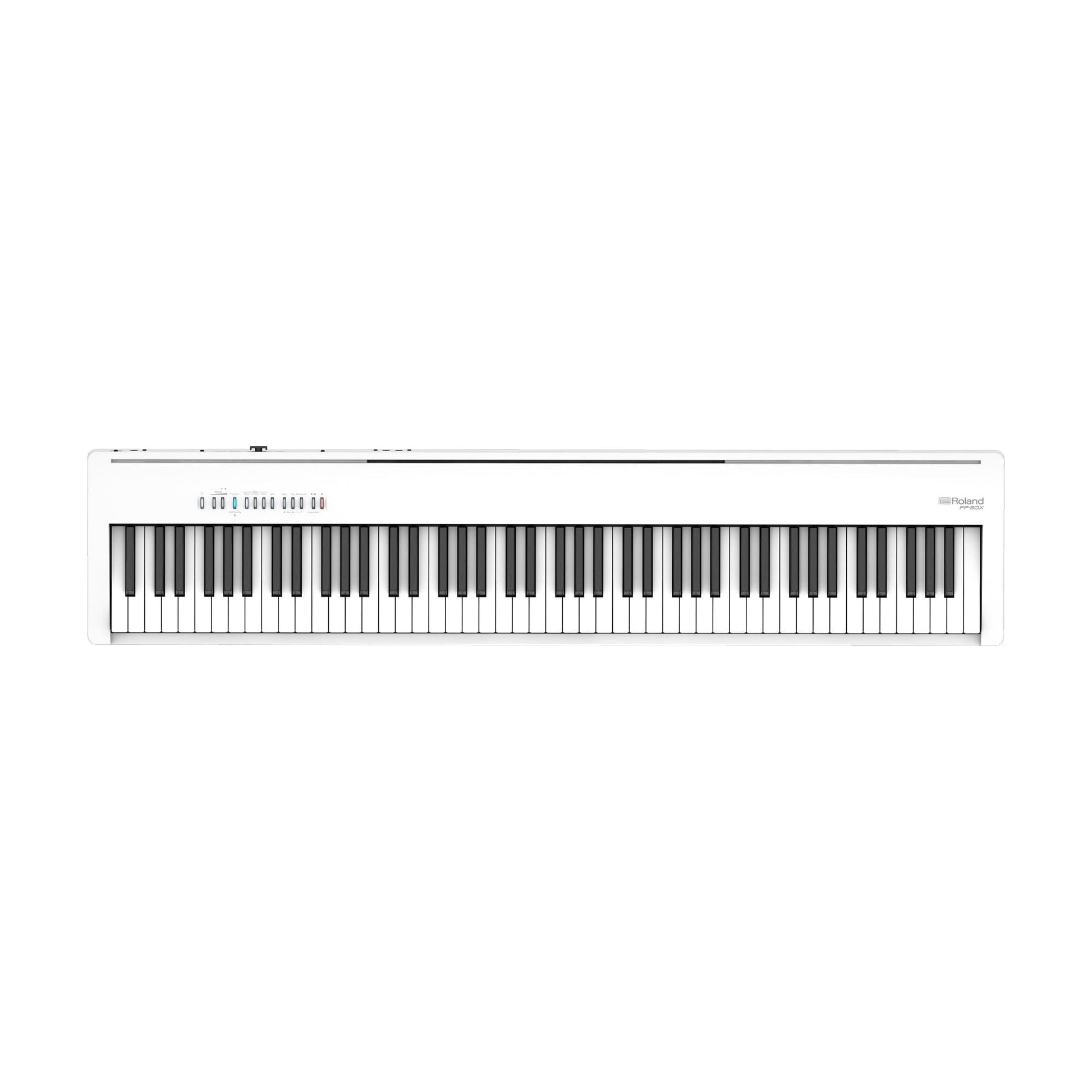 Roland FP30X White Digital Piano Value Package