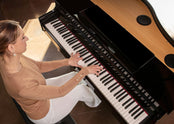 Roland GP6 Digital Grand Piano; Polished White Branded Package