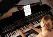 Roland GP6 Digital Grand Piano; Polished White Concert Package