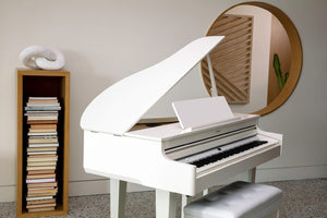 Roland GP6 Digital Grand Piano; Polished White
