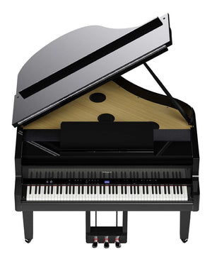 Roland GP9 Digital Grand Piano; Polished Ebony Concert Package