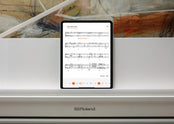 Roland GP9 Digital Grand Piano; Polished White Concert Package