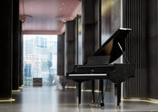 Roland GP9 Digital Grand Piano; Polished White Concert Package