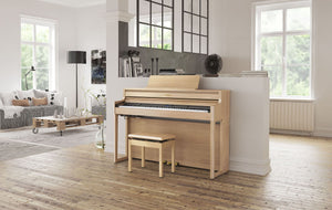 Roland HP702 Digital Piano; Light Oak