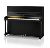 Kawai E300 Upright Piano; Satin Black