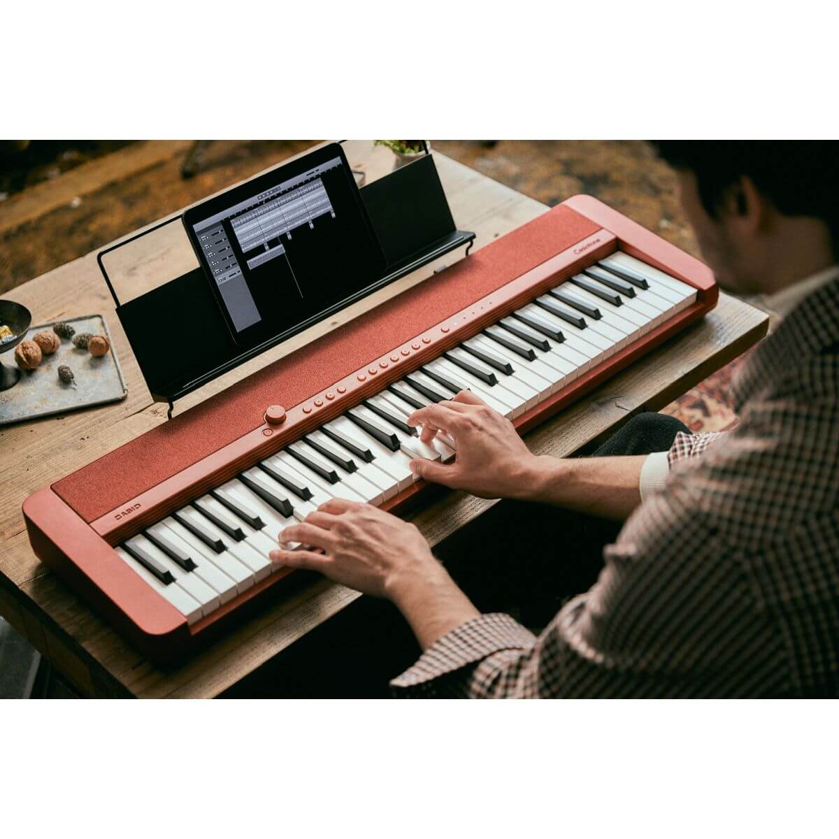 Casio CT-S1 Digital Piano; Red Value Package | Bonners Music