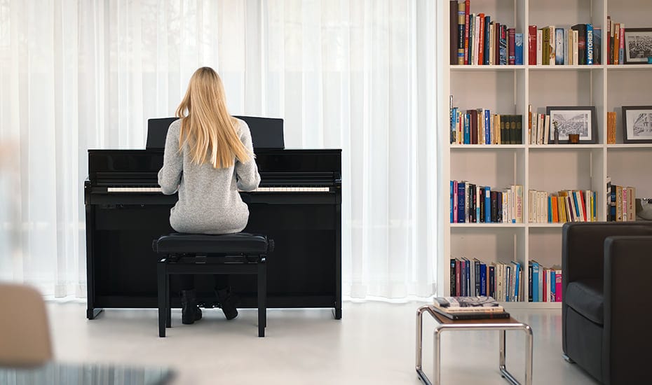 Kawai CA701 with Piano Stool & Kawai SH9 Headphones; Rosewood