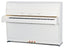 Kawai K15E Upright Piano; Snow White Polished