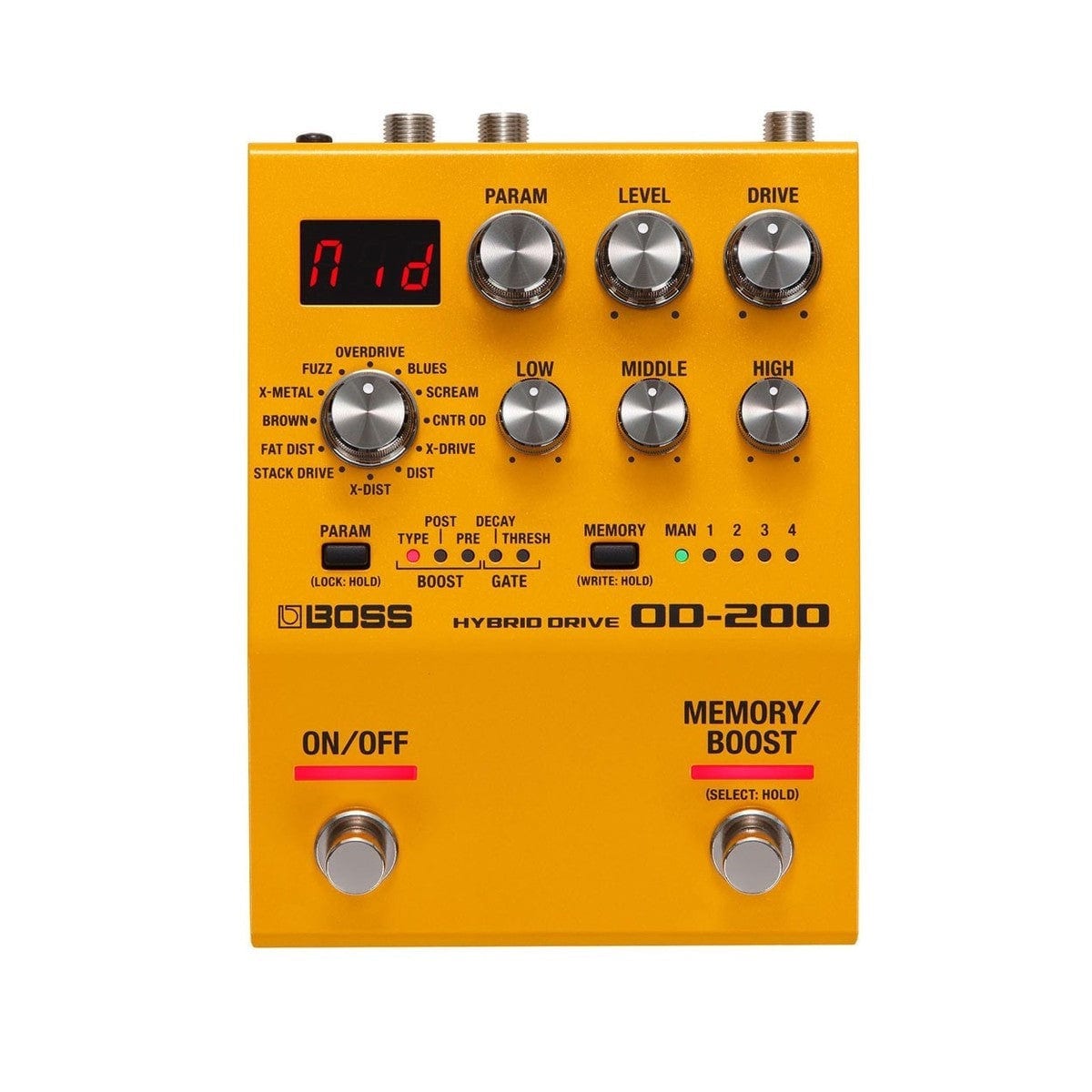 Boss OD-200 Hybrid Drive Guitar Overdrive Distortion Pedal