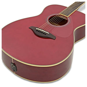 Yamaha FS-TA TransAcoustic Guitar Ruby Red