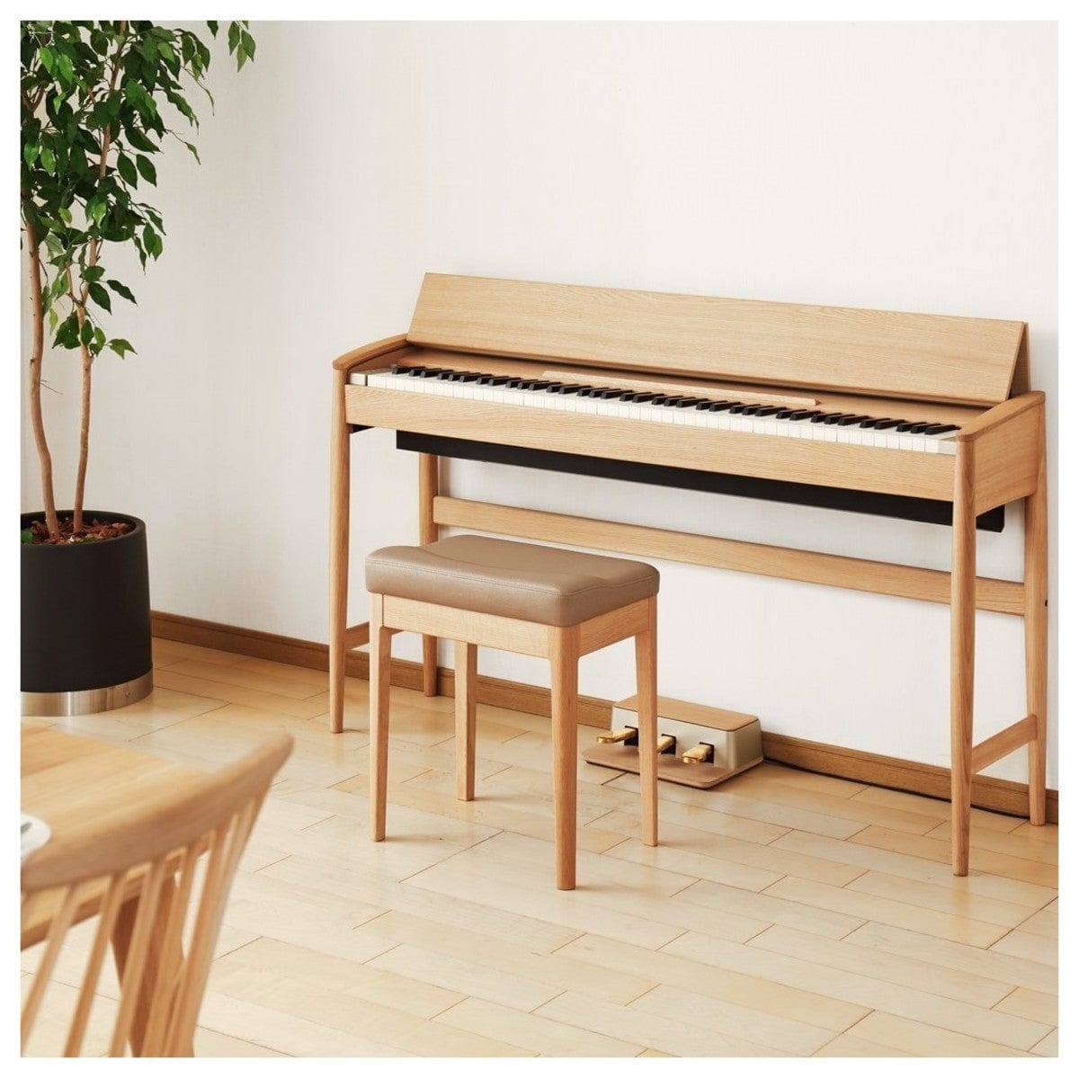 Roland Kiyola KF10 Artisan Digital Piano With Solid Wood Cabinet; Oak