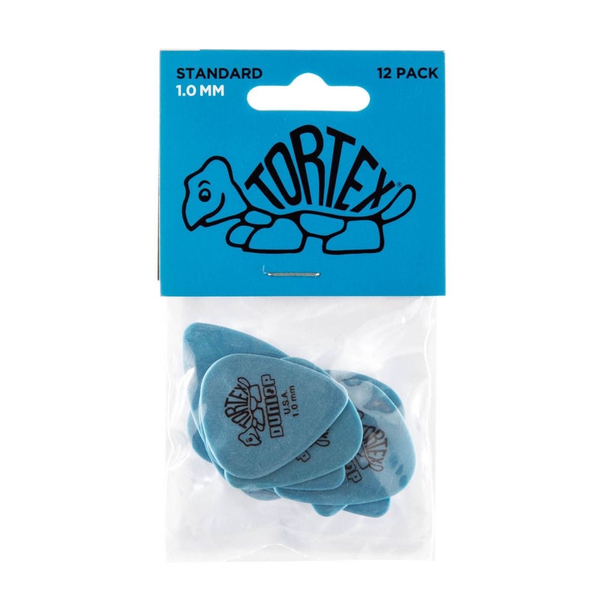 Jim Dunlop TORTEX Plectrums 1.0MM Blue 12 Pack